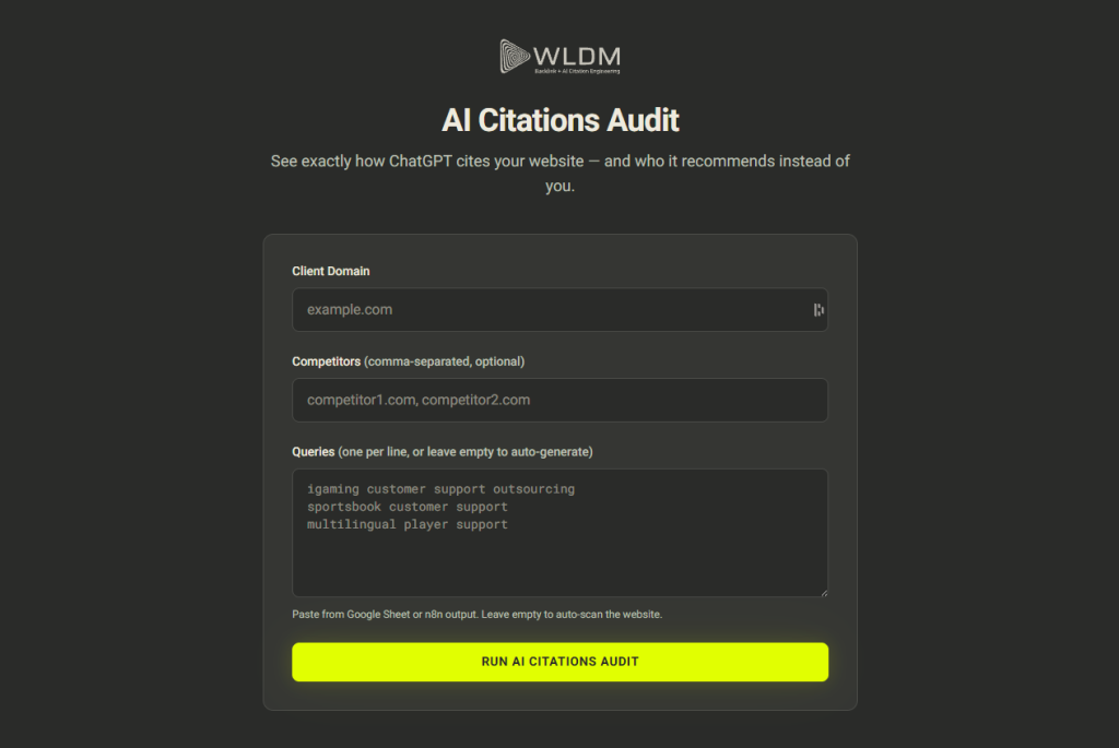 AI Citations Audit